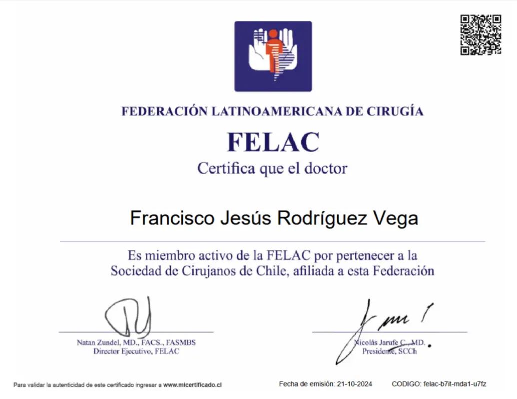 Certificado completar latin american forum 2024 avanzado, bariatico y metabolico